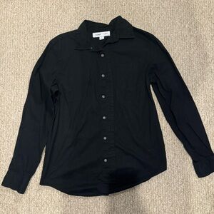 Old Navy Cotton Black Oxford Button Down Shirt